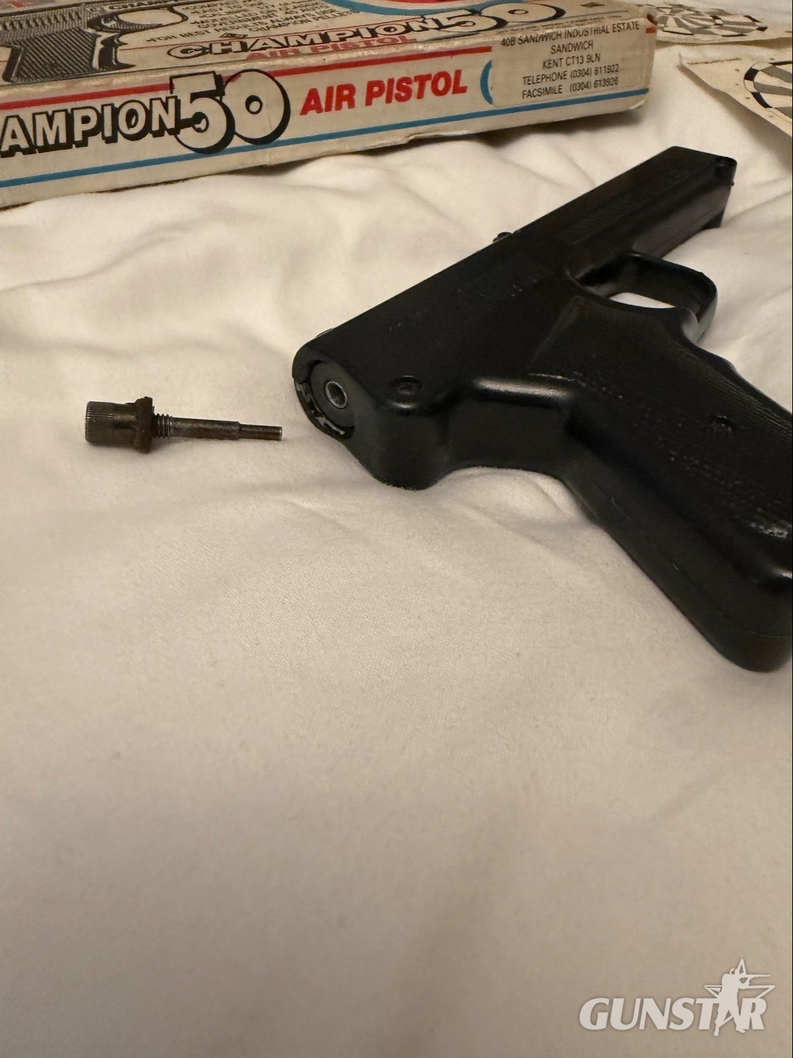 Vintage Umarex Champion J.50 Air Pistol – Boxed with Original Instructions & Targets S.P.50 .177 - {CATEGORY} in 