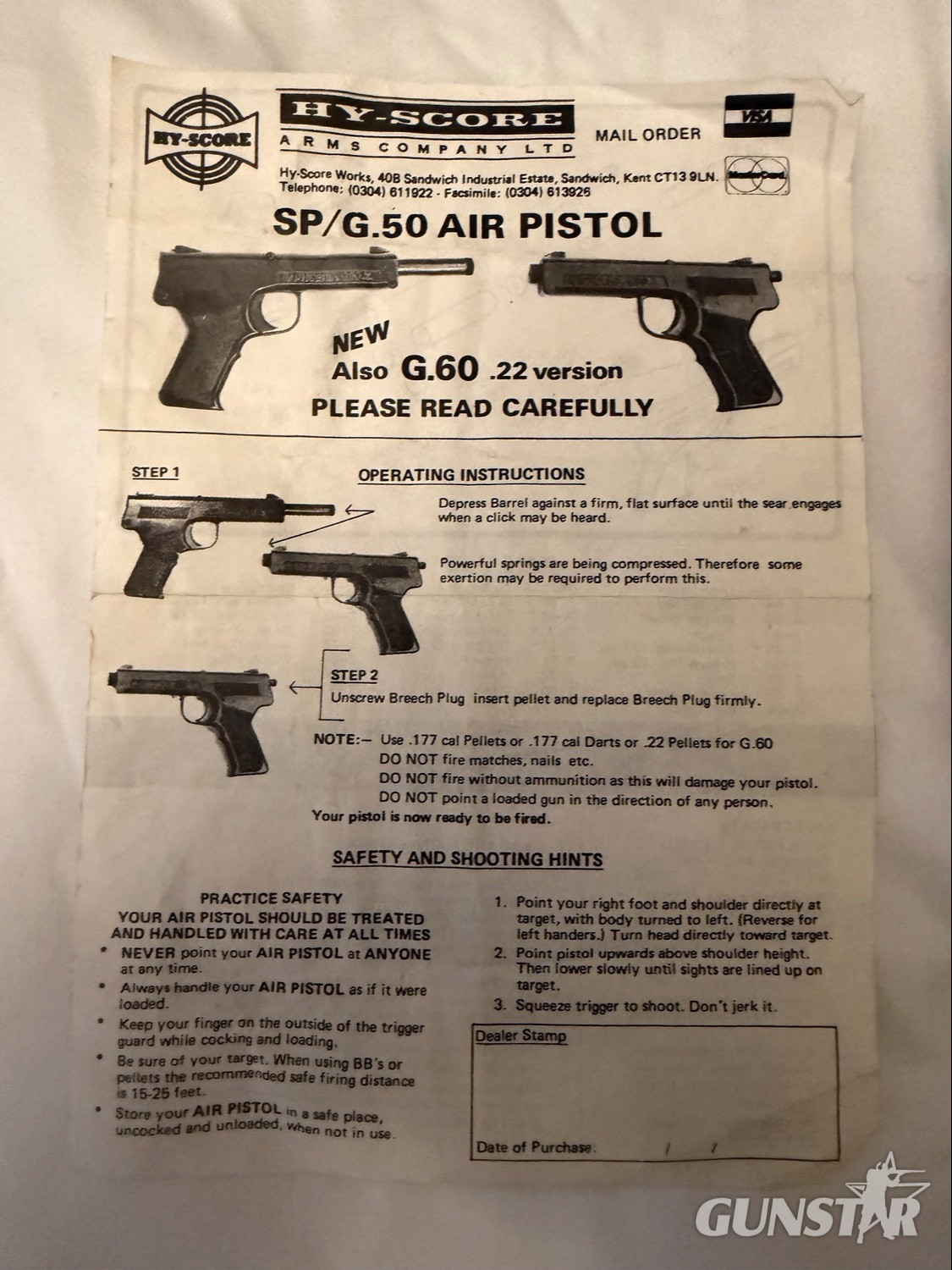 Vintage Umarex Champion J.50 Air Pistol – Boxed with Original Instructions & Targets S.P.50 .177 - {CATEGORY}