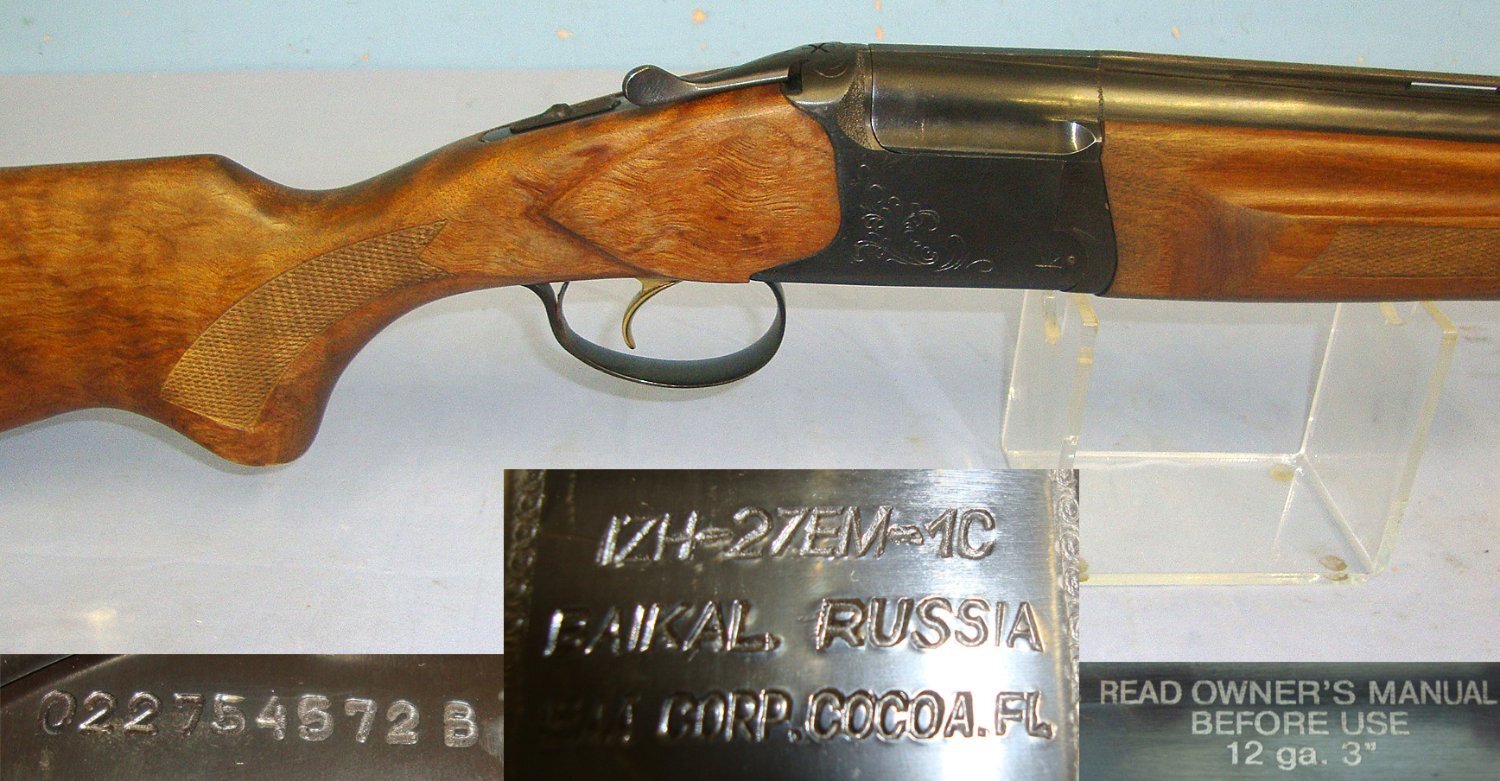 Baikal 12 Bore 3” Shells, Double Barrel Over & Under Shotgun**UK/EU 2026 DEACTIVATION MOVING PARTS** Sn 23589 deactivated shotgun Over and Under None