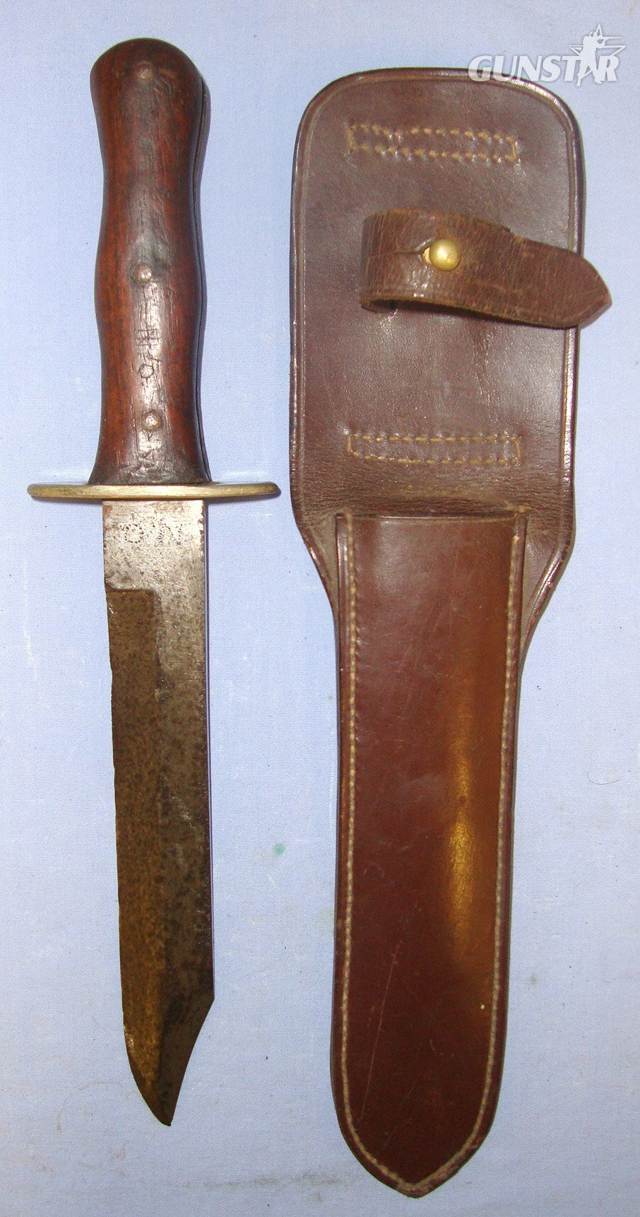 WW2 Burma Campaign Chindit Special Forces, Fighting / Combat Knife & Scabbard To N.Osborne. Sn 21890 Knive