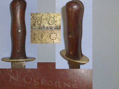 WW2 Burma Campaign Chindit Special Forces, Fighting / Combat Knife & Scabbard To N.Osborne. Sn 21890 Knive