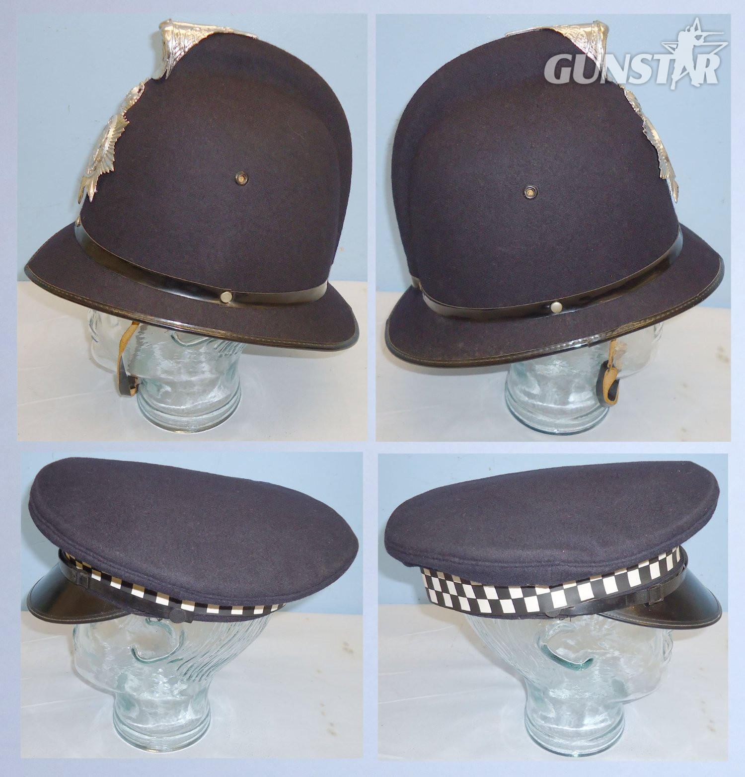 Pair* West Yorkshire Metropolitan Pre 1986 Police Hemet and Cap. POL 360. Pair* West Yorkshire Metropolitan Pre 1986 Police Hemet and Cap. POL 360.  Clothing in 