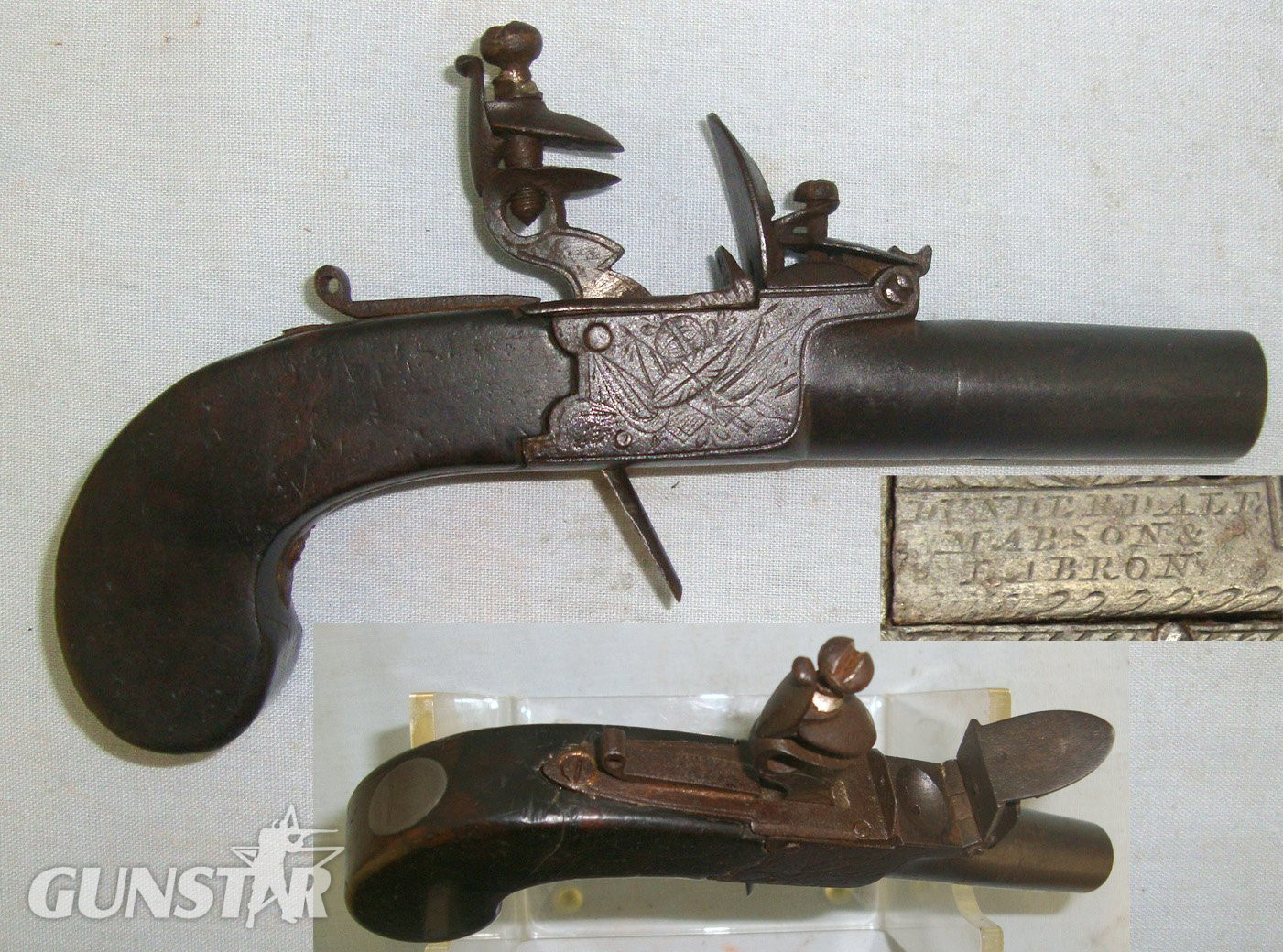 Mabson & Labron With Concealed Folding Trigger, Safety Bolt & Turn Off Barrel. Sn 22882 None Muzzleloader in 