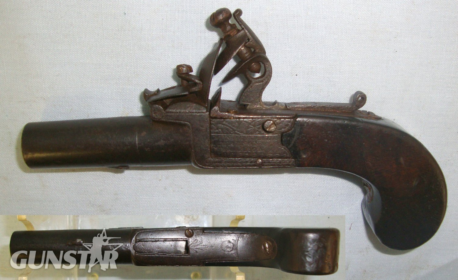  Mabson & Labron With Concealed Folding Trigger, Safety Bolt & Turn Off Barrel. Sn 22882 None Muzzleloader