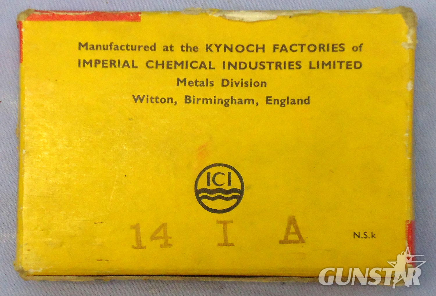 Kynoch INERT DEACTIVATED. British Original 5 Round Carton Of Kynoch .375 Magnum Rimless Nitro-Express Cartridges (for HOLLAND’S MAGAZINES RIFLES). - 20942:5  Other Ammunition - {CATEGORY}