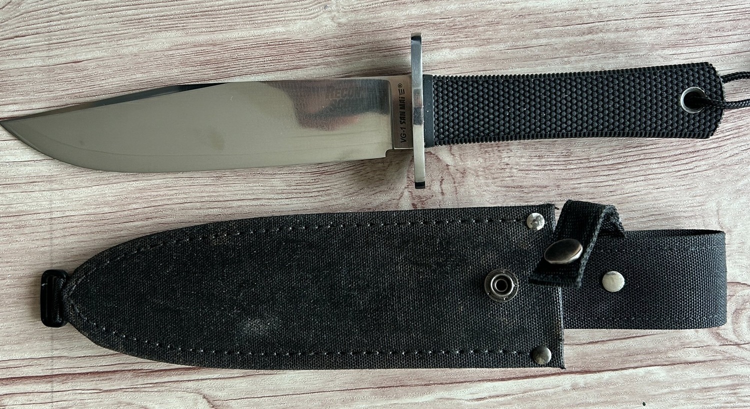 Cold Steel  Recon Scout Bowie VG-1 SAN MAI steel Kraton handle made by HATTORI Japan Hunting Knive 