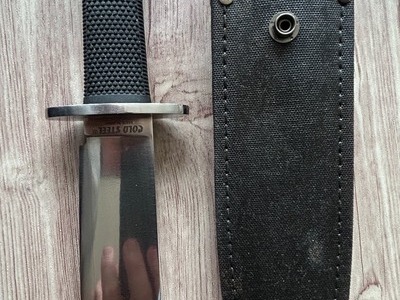 Cold Steel  Recon Scout Bowie VG-1 SAN MAI steel Kraton handle made by HATTORI Japan Hunting Knive