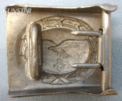  Luftwaffe 'Enlisted' Belt Buckle With Leather Belt and Hanger Luftwaffe 'Enlisted' Belt Buckle With Leather Belt and Hanger Clothing