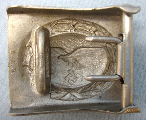  Luftwaffe 'Enlisted' Belt Buckle With Leather Belt and Hanger Luftwaffe 'Enlisted' Belt Buckle With Leather Belt and Hanger Clothing