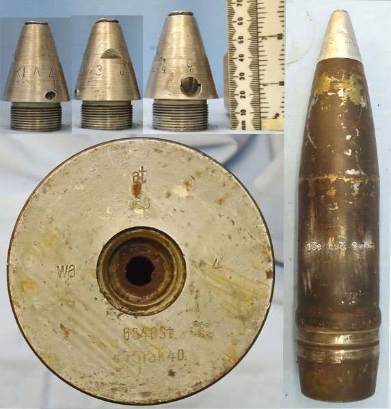 INERT DEACTIVATED. WW2, German, 1944 Dated Unfired, 7.5 cm Pak 40 (75 x 714R) HE (High Explosive) Round For The 7.5cm Panzerabwehrkanone 40 (Pak40) Anti-Tank Gun. Sn - 18955 INERT DEACTIVATED. WW2, German, 1944 Dated Unfired, 7.5 cm Pak 40 (75 x 714R) HE (High Explosive) Round For The 7.5cm Panzerabwehrkanone 40 (Pak40) Anti-Tank Gun. Sn - 18955  Other Ammunition