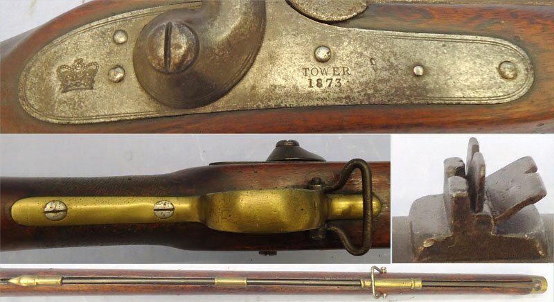  Tower, 1873 Dated, .75” Bore, 1842 Pattern Musket by Issac Hollis & Sons, London. Sn - 23174:38 Tower, 1873 Dated, .75” Bore, 1842 Pattern Musket by Issac Hollis & Sons, London. Sn - 23174:38 Muzzleloader Various Rifle