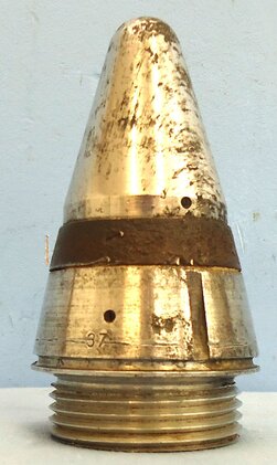 INERT. Scarce, Unfired, WW2, 1943 Dated German ZtZ.S/30 Clockwork Time Fuze In Its Original Bakelite Transit Container. - Sn 21630 INERT. Scarce, Unfired, WW2, 1943 Dated German ZtZ.S/30 Clockwork Time Fuze In Its Original Bakelite Transit Container. Sn 21630  Other Ammunition - {CATEGORY}