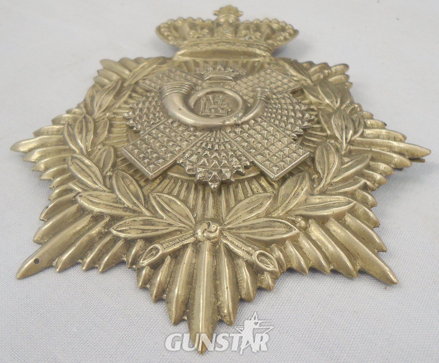 Lanarkshire Rifle Volunteers Victorian Officers Helmet Plate. 22434:11. Lanarkshire Rifle Volunteers Victorian Officers Helmet Plate. 22434:11.  Antique & Militaria
