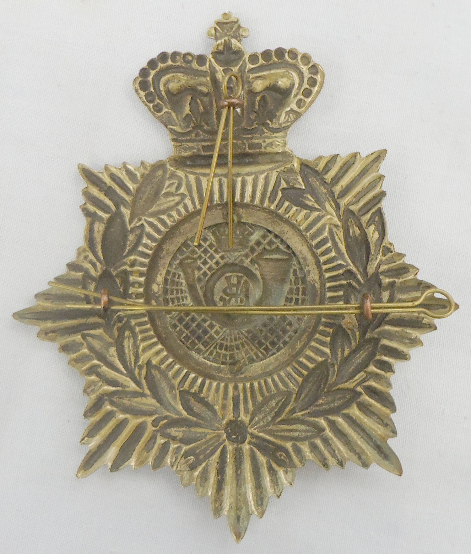  Lanarkshire Rifle Volunteers Victorian Officers Helmet Plate. 22434:11. Lanarkshire Rifle Volunteers Victorian Officers Helmet Plate. 22434:11.  Antique & Militaria