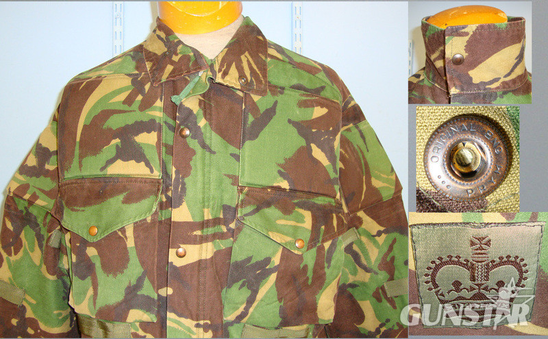 RARE C1980’s 1st Type British Sniper Officer’s SAS Camouflaged Smock With Major / Regimental Sgt Major Rank Insignia  Antique & Militaria