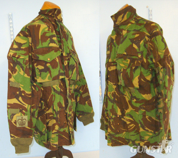  RARE C1980’s 1st Type British Sniper Officer’s SAS Camouflaged Smock With Major / Regimental Sgt Major Rank Insignia  Antique & Militaria