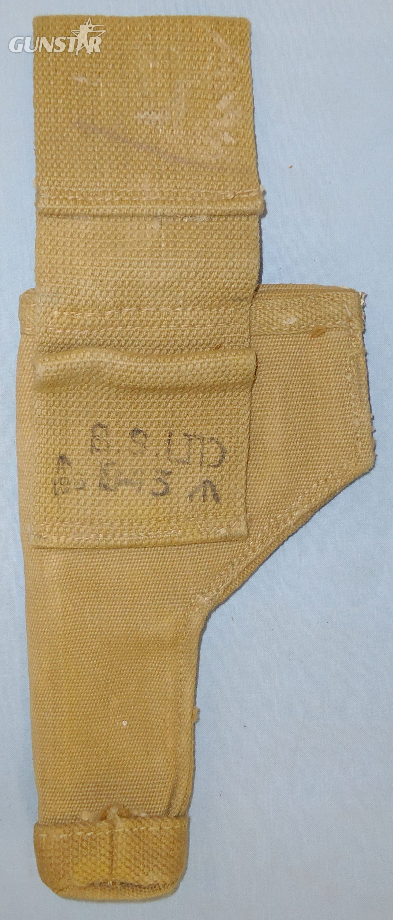WWII 1943 Dated MK II Webbing Open Top Tanker’s Holster for Enfield & Webley .380 Calibre Pistol. 22125 WWII 1943 Dated MK II Webbing Open Top Tanker’s Holster for Enfield & Webley .380 Calibre Pistol. 22125 Antique & Militaria
