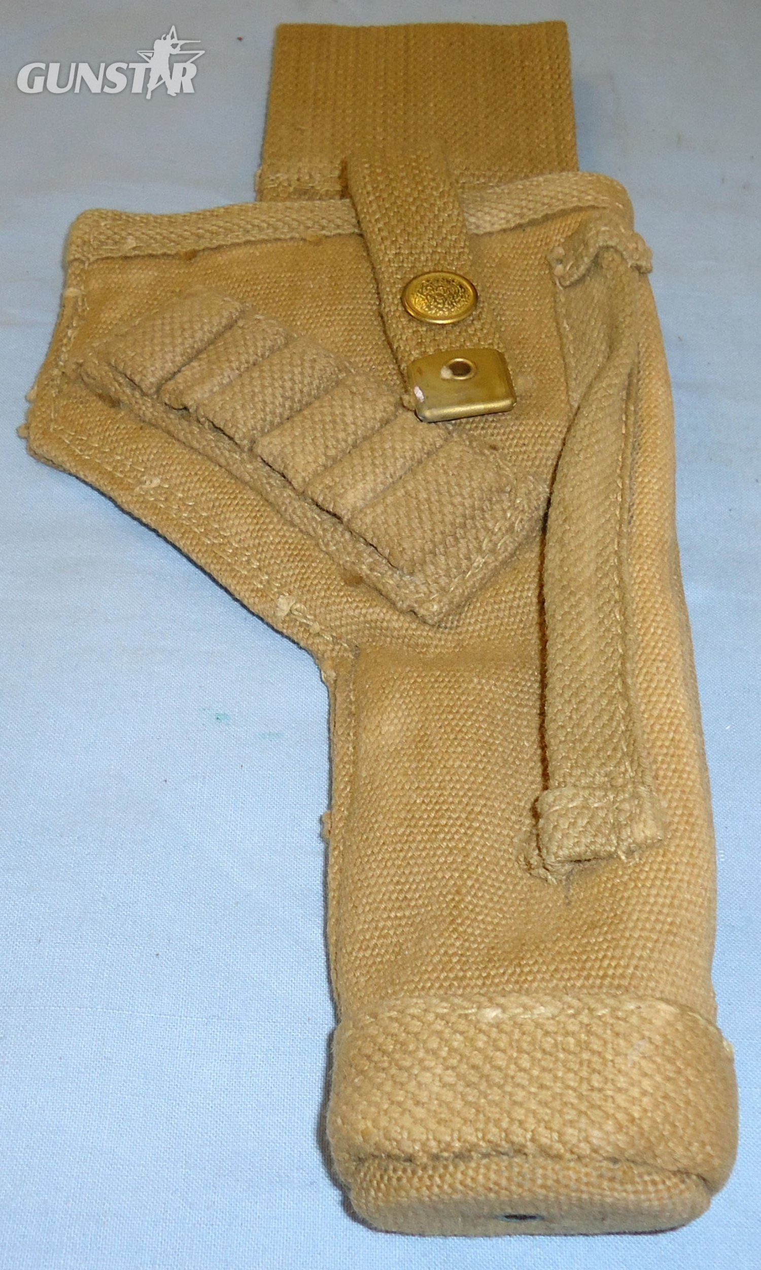  WWII 1943 Dated MK II Webbing Open Top Tanker’s Holster for Enfield & Webley .380 Calibre Pistol. 22125 WWII 1943 Dated MK II Webbing Open Top Tanker’s Holster for Enfield & Webley .380 Calibre Pistol. 22125 Antique & Militaria