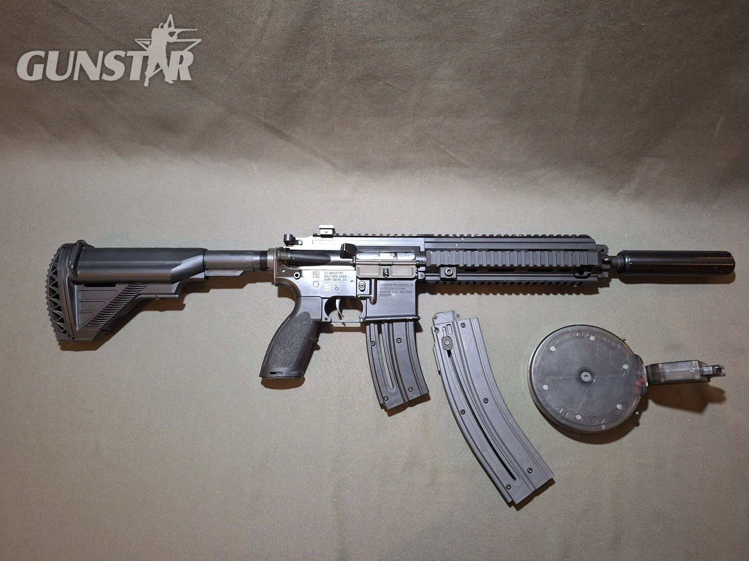 Walther HK 416D Semi-Auto .22 Long Rifle (.22 LR) Rifle