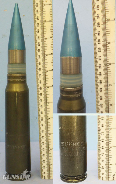  INERT DEACTIVATED. American, Unfired Practice Round For GAU-8 (30x173), 7 Barrelled Gatling Aircraft Gun. - O 1925 INERT DEACTIVATED. American, Unfired Practice Round For GAU-8 (30x173), 7 Barrelled Gatling Aircraft Gun. - O 1925  Other Ammunition