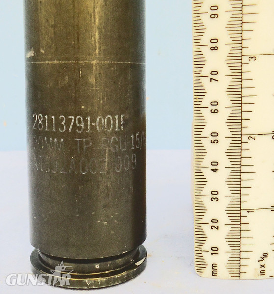 INERT DEACTIVATED. American, Unfired Practice Round For GAU-8 (30x173), 7 Barrelled Gatling Aircraft Gun. - O 1925 INERT DEACTIVATED. American, Unfired Practice Round For GAU-8 (30x173), 7 Barrelled Gatling Aircraft Gun. - O 1925  Other Ammunition - {CATEGORY}