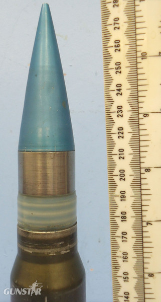 INERT DEACTIVATED. American, Unfired Practice Round For GAU-8 (30x173), 7 Barrelled Gatling Aircraft Gun. - O 1925 INERT DEACTIVATED. American, Unfired Practice Round For GAU-8 (30x173), 7 Barrelled Gatling Aircraft Gun. - O 1925  Other Ammunition 