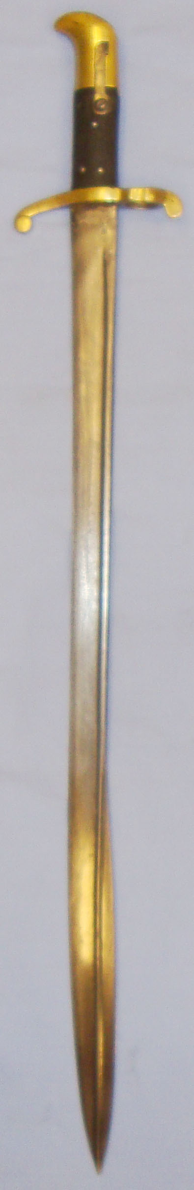 Scarce* 1855 Sword Bayonet for the Royal Sappers & Miners Carbine Marked A.H.C. (Army Hospital Corps). BAYO 371. Bayonet