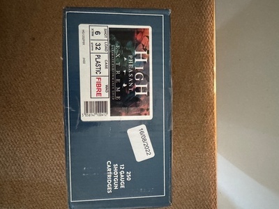 Hull High Pheasant 12g 6 32g Fibre  Cartridges