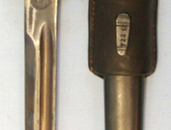 Yugoslavian M1924 Bayonet, Scabbard And Leather Frog. Bayonet