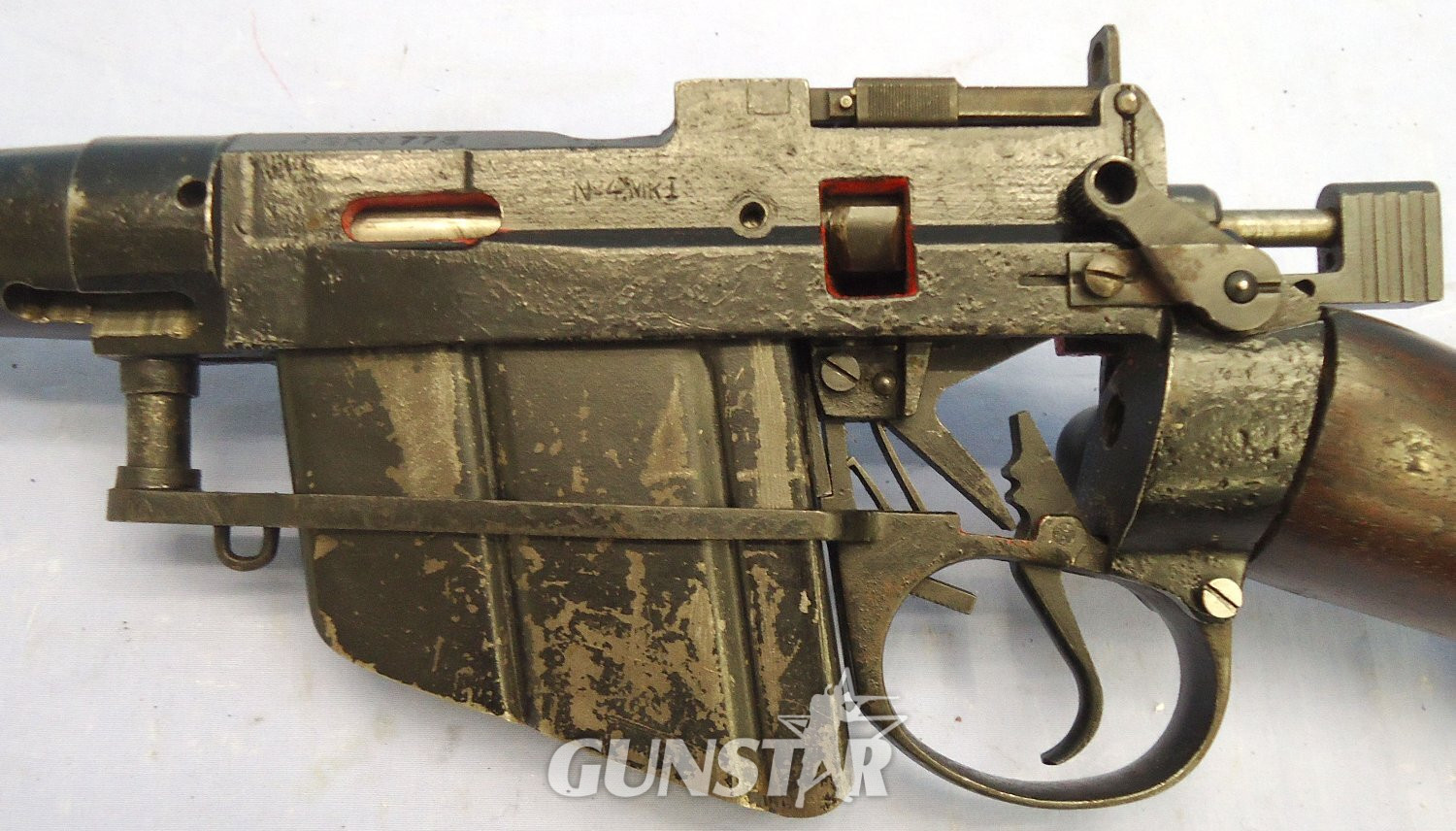 {CATEGORY} - 1948-1950, British War Dept Factory Sectioned Cut-Away Lee Enfield No4 Mk1 .303 Calibre, SKN 778 Armourer’s Instructional Rifle Action, Shoulder Stock & Part Barrel. **2012 UK DEACTIVATION CERTIFICATED**. - 23177 1948-1950, British War Dept Factory Sectioned Cut-Away Lee Enfield No4 Mk1 .303 Calibre, SKN 778 Armourer’s Instructional Rifle Action, Shoulder Stock & Part Barrel. **2012 UK DEACTIVATION CERTIFICATED**. - 23177 Various  Rifle in 
