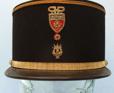 French Police \'Paris Bandsman\'s\' Kepi With Bullion Badges By Perchet Freres. French Police 'Paris Bandsman's' Kepi With Bullion Badges By Perchet Freres. Clothing