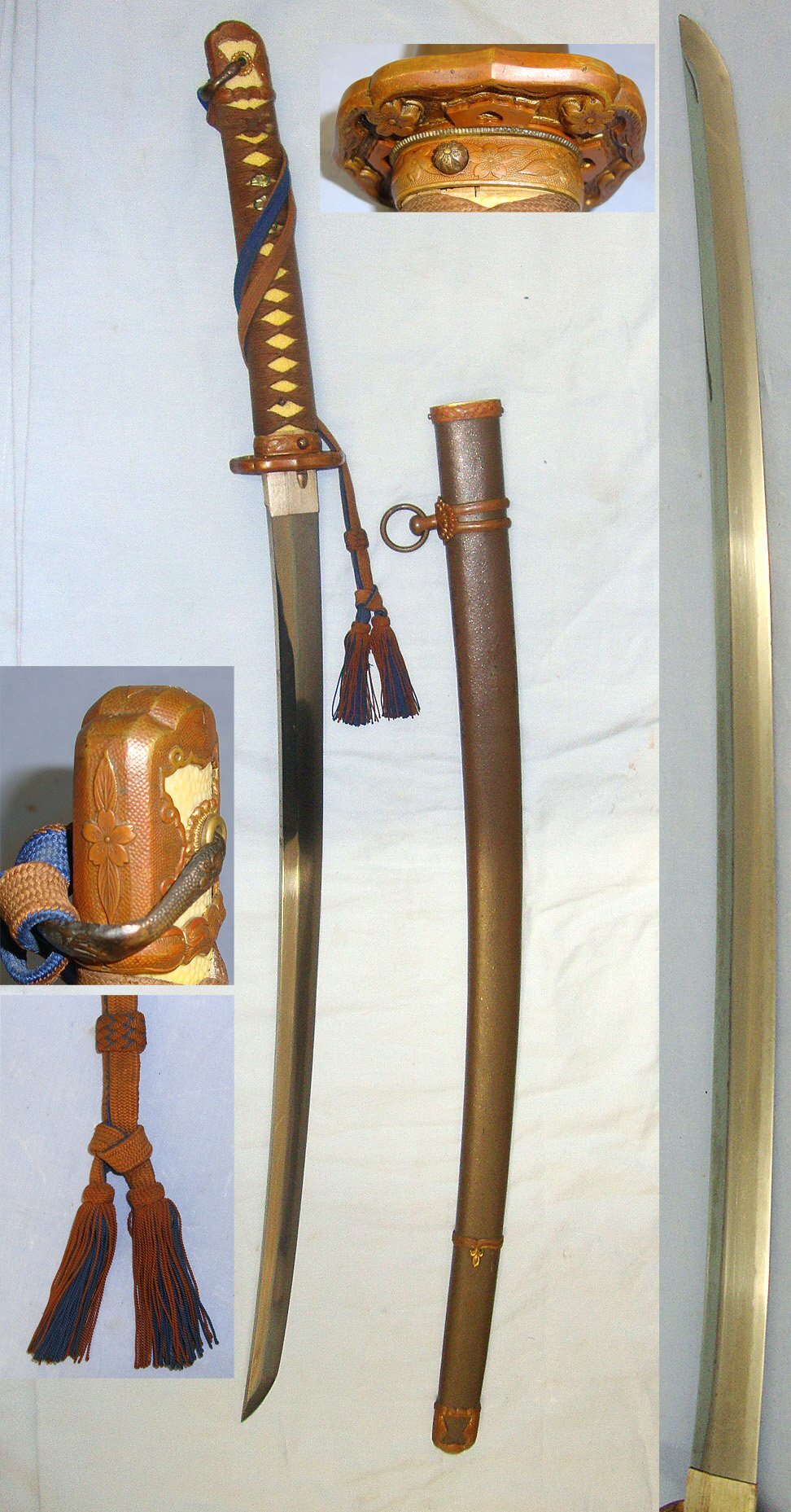  SUPERIOR MASTER SMITH**GENDAITO HAND FORGED BLADE**WW2 1941 Dated Japanese Army Officer’s Type 98 Shin Gunto Sword Signed ‘Hizen Ju Kuni Mitsu’, Rank Tassel, Scabbard & Expert Assessment. ED 3038 Sword