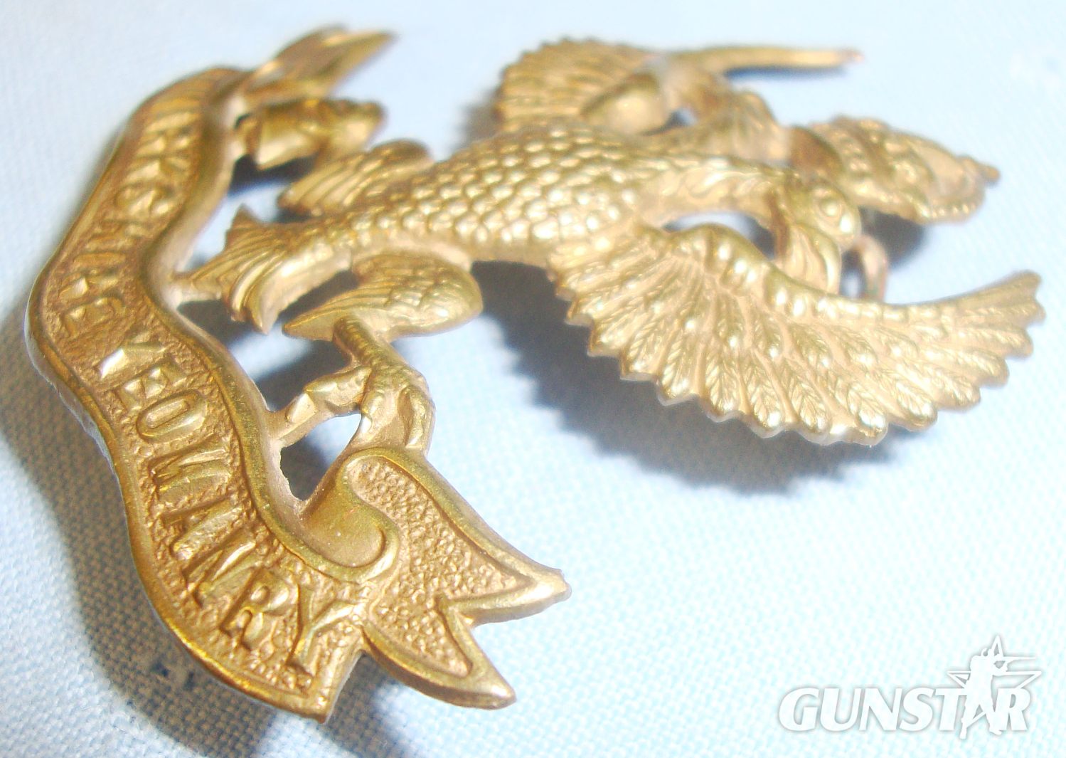 Cap Badge of the Lanarkshire Yeomanry. BA 439. Cap Badge of the Lanarkshire Yeomanry. BA 439. Antique & Militaria