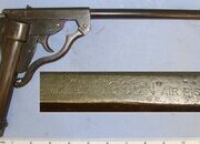 VERY RARE**ONE OF ONLY 1500**MATCHING NUMBERS**British 1921-1930 Lincoln Jeffries 'The Lincoln' .177 Calibre Concentric Break Action ‘Grease Gun’ Air Pistol. AI 915  air pistol .177