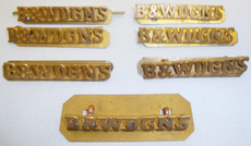 A Collection of 1961-1967 Brass ‘B&W’ Dragoons Shoulder Titles (Sold Separately). BA 393. A Collection of 1961-1967 Brass ‘B&W’ Dragoons Shoulder Titles (Sold Separately). BA 393. Antique & Militaria
