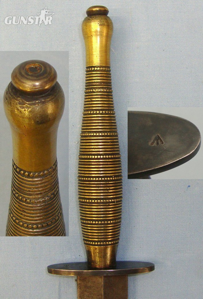 WW2 Era British WD Fairbairn Sykes FS Commando Fighting Knife Beaded & Ribbed (9 Rows Of Beads) & Scabbard. Sn 21599 Dagger in 
