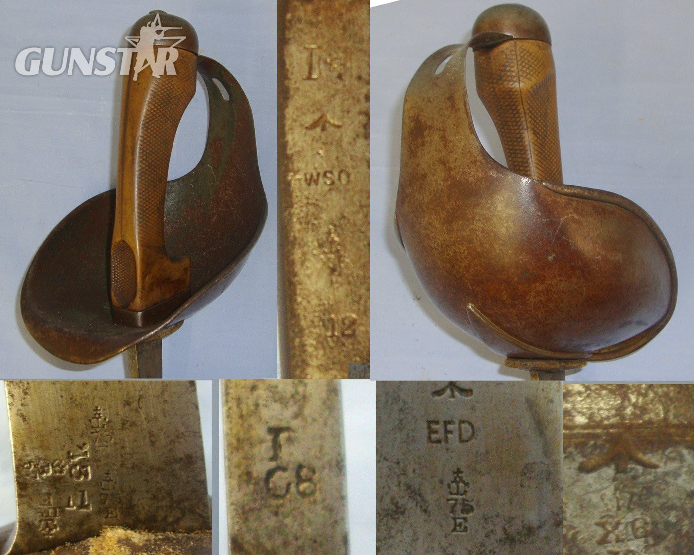Pre WW1 1911 Dated British Enfield WD 1908 Pattern Heavy Cavalry Troopers Sword & 1912 WD WSC Wilkinson Sword Company Scabbard. Sn 22645:7 Sword