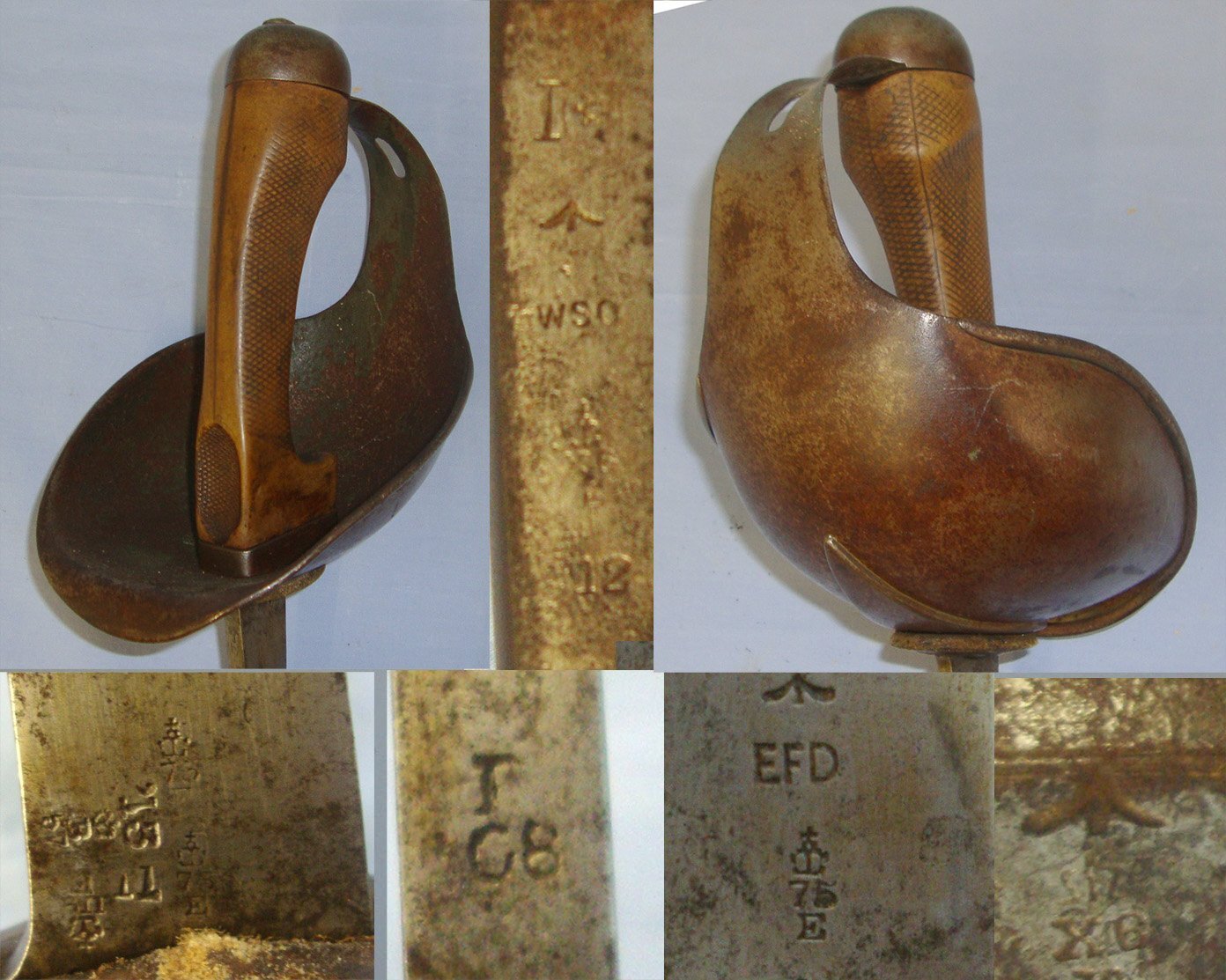 Pre WW1 1911 Dated British Enfield WD 1908 Pattern Heavy Cavalry Troopers Sword & 1912 WD WSC Wilkinson Sword Company Scabbard. Sn 22645:7 Sword