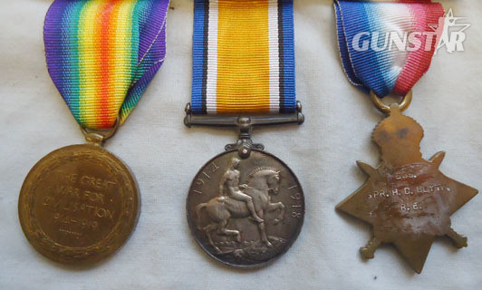 Trio Medal Group Comprising 1914-15 Star, War Medal and Victory Medal to Sapper Group Comprising 1914-15 Star, War Medal and Victory Medal to Sapper 589 Herbert Other Accessory