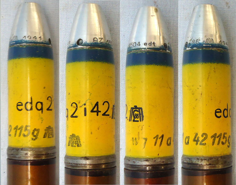 INERT DEACTIVATED. MINT Condition, WW2 1941 Dated 20 mm MK151/20 (20x82) HE (High Explosive) Cannon Round. - O 1988 INERT DEACTIVATED. MINT Condition, WW2 1941 Dated 20 mm MK151/20 (20x82) HE (High Explosive) Cannon Round. - O 1988  Other Ammunition