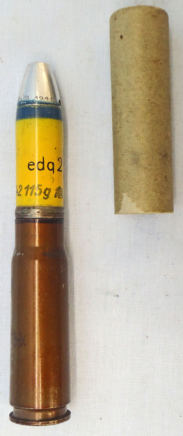 INERT DEACTIVATED. MINT Condition, WW2 1941 Dated 20 mm MK151/20 (20x82) HE (High Explosive) Cannon Round. - O 1988 INERT DEACTIVATED. MINT Condition, WW2 1941 Dated 20 mm MK151/20 (20x82) HE (High Explosive) Cannon Round. - O 1988  Other Ammunition - {CATEGORY} in 