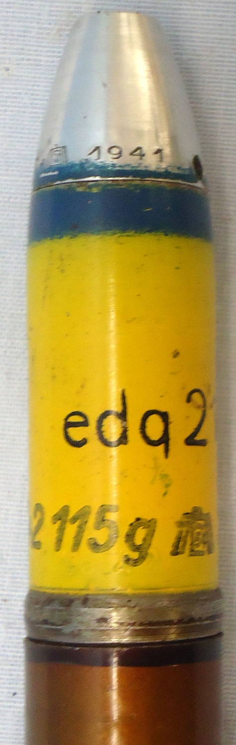 {CATEGORY} - INERT DEACTIVATED. MINT Condition, WW2 1941 Dated 20 mm MK151/20 (20x82) HE (High Explosive) Cannon Round. - O 1988 INERT DEACTIVATED. MINT Condition, WW2 1941 Dated 20 mm MK151/20 (20x82) HE (High Explosive) Cannon Round. - O 1988  Other Ammunition in 