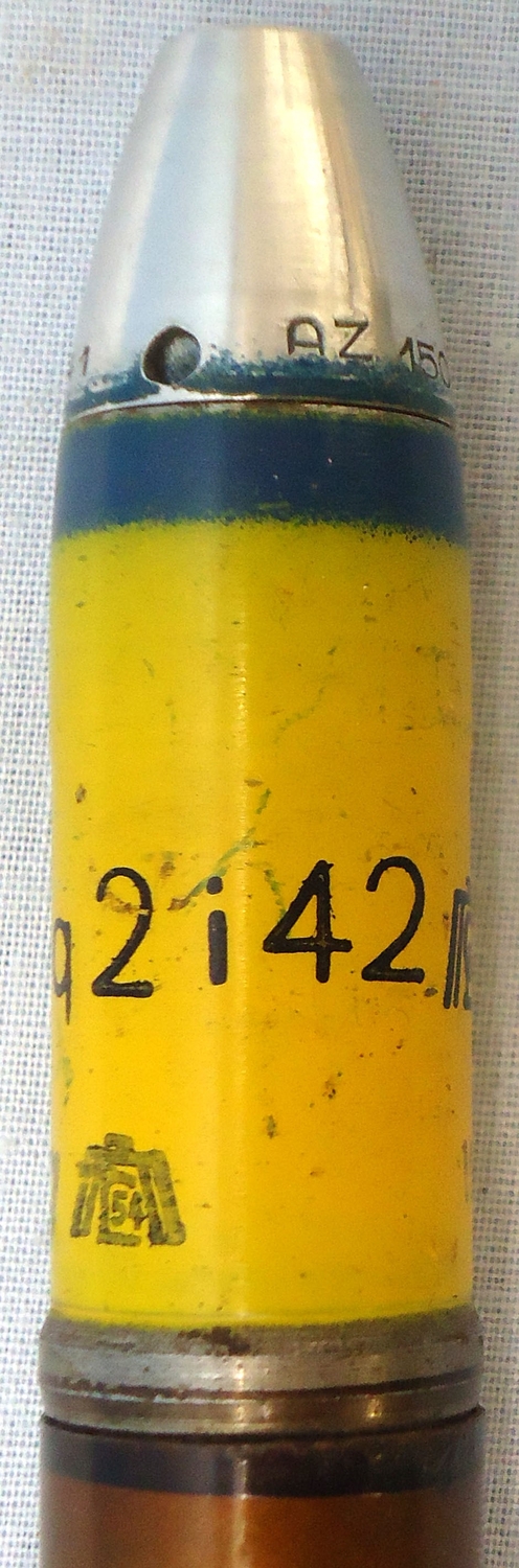 {CATEGORY} - INERT DEACTIVATED. MINT Condition, WW2 1941 Dated 20 mm MK151/20 (20x82) HE (High Explosive) Cannon Round. - O 1988 INERT DEACTIVATED. MINT Condition, WW2 1941 Dated 20 mm MK151/20 (20x82) HE (High Explosive) Cannon Round. - O 1988  Other Ammunition