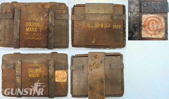  Original Rare Korean War Era, (April 1953 Dated) Royal Navy, Empty Wooden Ammuni Wooden Ammunition Box With Metal Liner Originally containing 360 Rounds Of .303  Antique & Militaria