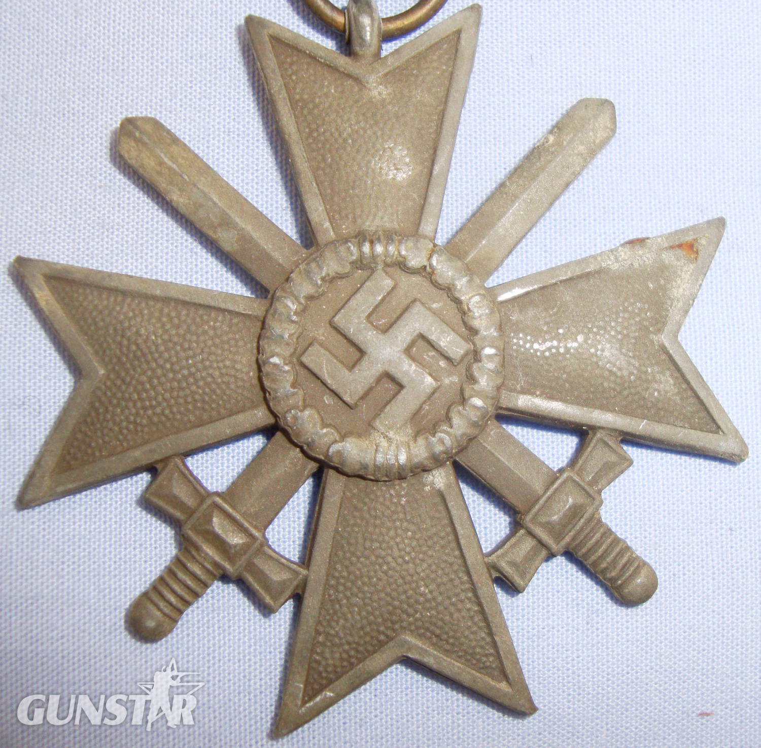 1939 Nazi 2nd Class War Merit Cross and Ribbon. N 122. 1939 Nazi 2nd Class War Merit Cross and Ribbon. N 122. Antique & Militaria