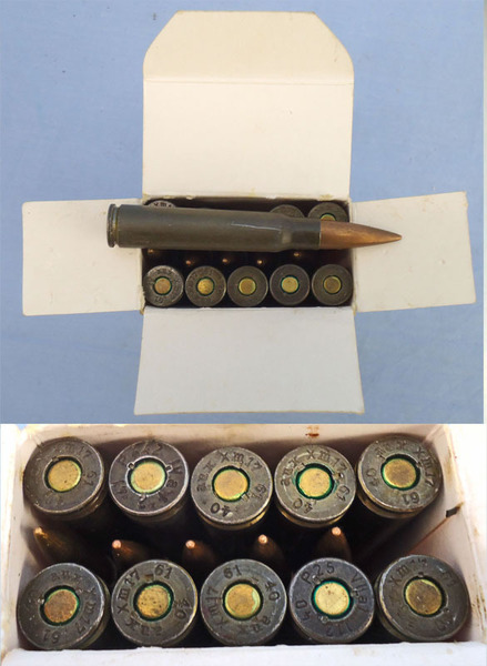 DEACTIVATED INERT. Unfired WW2 Original 1940 Dated German 15 Round \"Patronen s.S.\", 198gr 7.92x57 Ball Ammunition Service Pack. Sn - 19920:5 DEACTIVATED INERT. Unfired WW2 Original 1940 Dated German 15 Round \"Patronen s.S.\", 198gr 7.92x57 Ball Ammunition Service Pack. Sn - 19920:5  Other Ammunition