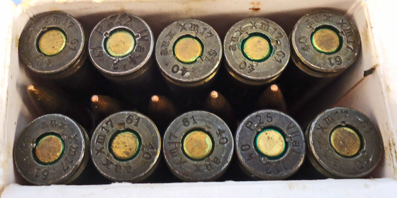 DEACTIVATED INERT. Unfired WW2 Original 1940 Dated German 15 Round \"Patronen s.S.\", 198gr 7.92x57 Ball Ammunition Service Pack. Sn - 19920:5 DEACTIVATED INERT. Unfired WW2 Original 1940 Dated German 15 Round \"Patronen s.S.\", 198gr 7.92x57 Ball Ammunition Service Pack. Sn - 19920:5  Other Ammunition - {CATEGORY} in 