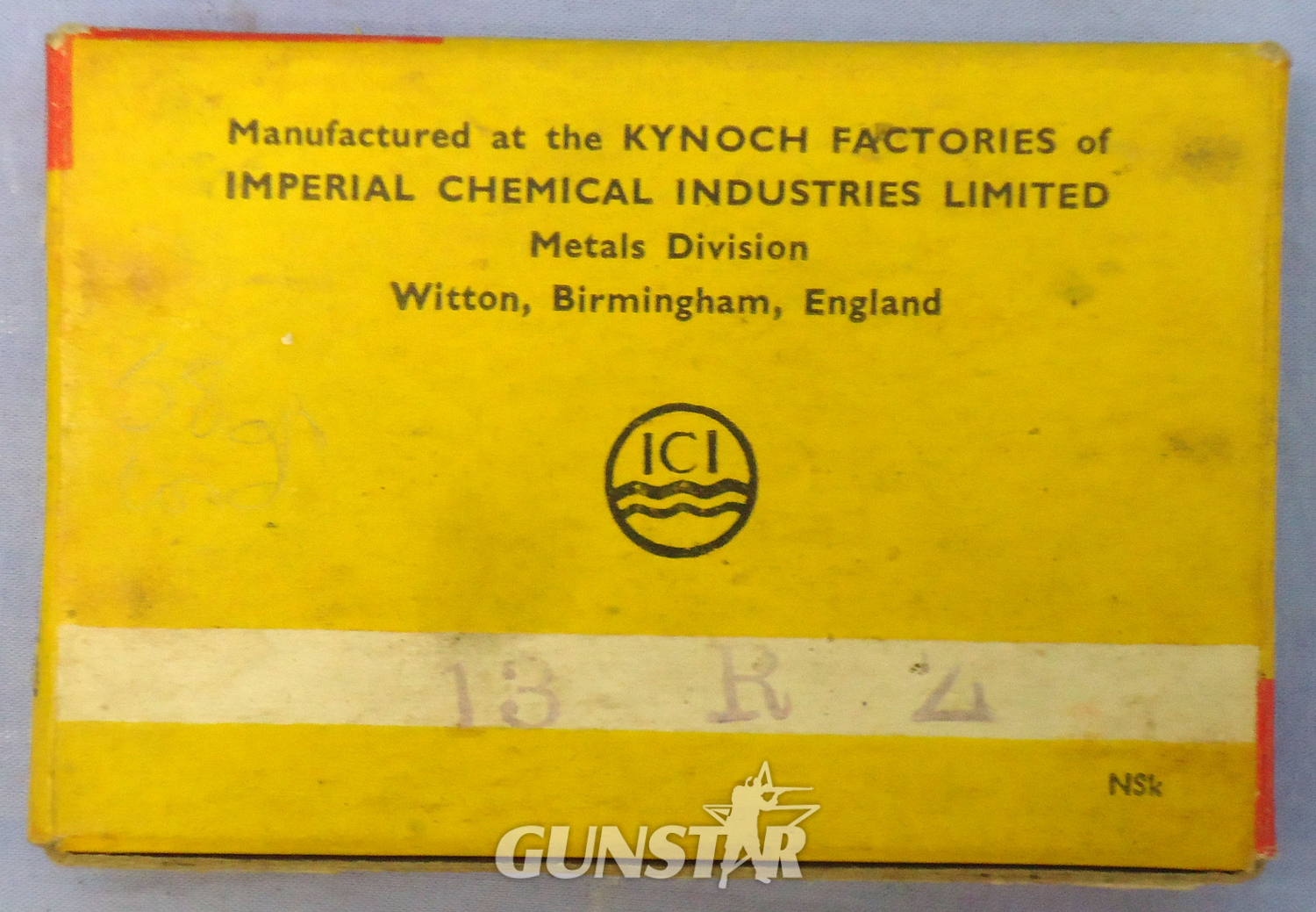  Kynoch INERT DEACTIVATED. British Original 5 Round Carton Of Kynoch .375 Magnum Rimless Nitro-Express Cartridges (for HOLLAND’S MAGAZINES RIFLES). - 20942:6  Other Ammunition