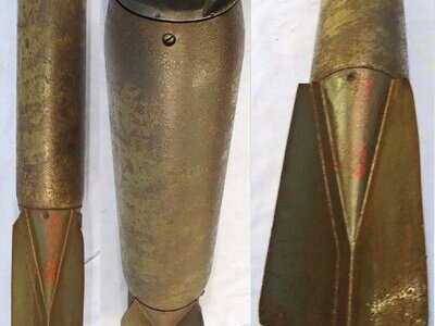 INERT DEACTIVATED. WW2, 1943 Dated, German Aircraft Dropped SD-10A, 10 Kg Splitterbombe. - O 2293 INERT DEACTIVATED. WW2, 1943 Dated, German Aircraft Dropped SD-10A, 10 Kg Splitterbombe. - O 2293 Various Other Ammunition