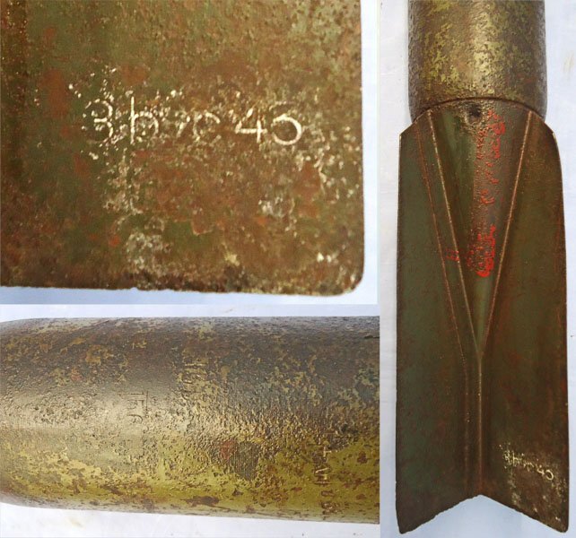 INERT DEACTIVATED. WW2, 1943 Dated, German Aircraft Dropped SD-10A, 10 Kg Splitterbombe. - O 2293 INERT DEACTIVATED. WW2, 1943 Dated, German Aircraft Dropped SD-10A, 10 Kg Splitterbombe. - O 2293 Various Other Ammunition
